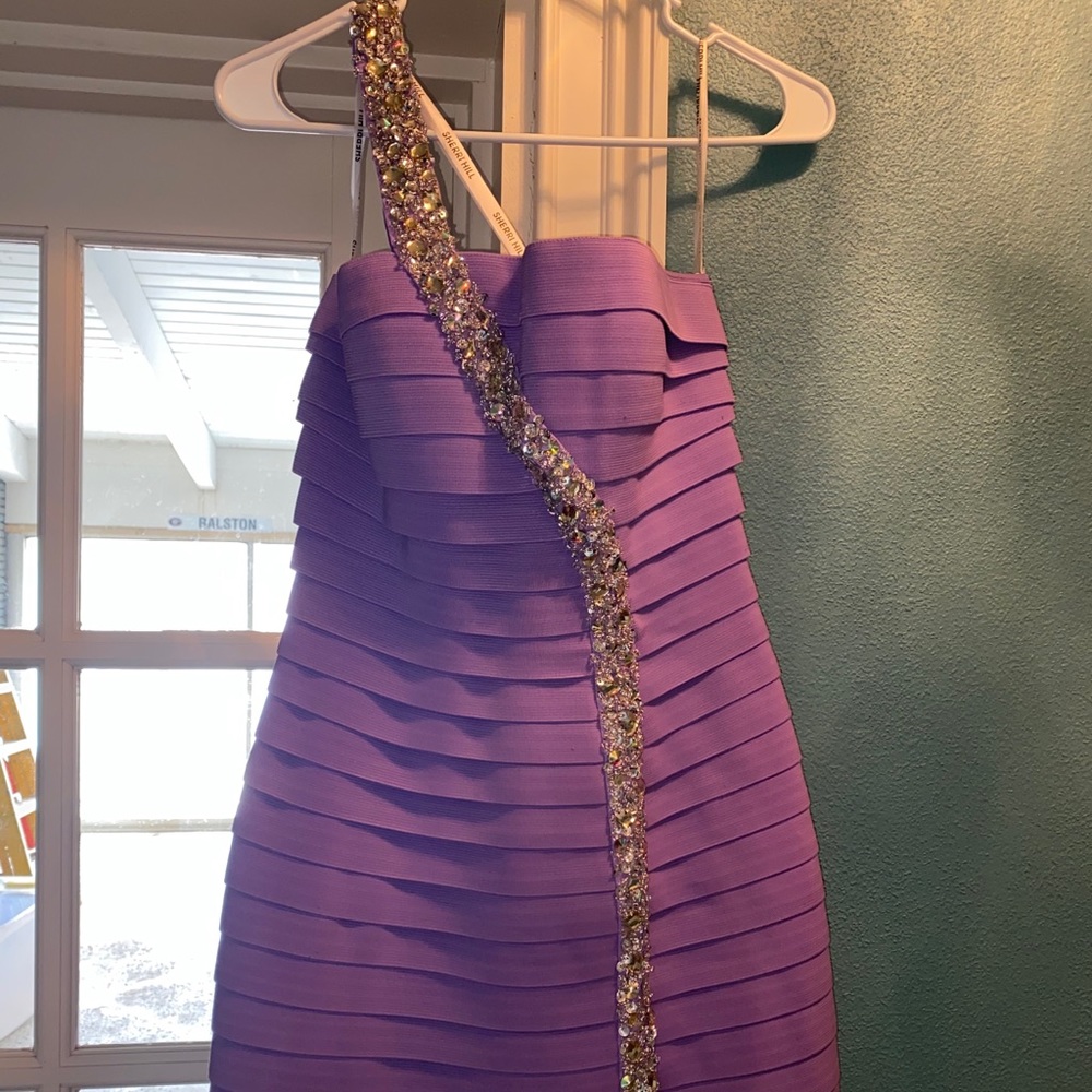 Sherri Hill Lavender Bandaid Dress Size 4